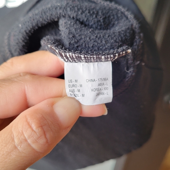 New Balance Hoodie Medium Black Graphic CAVALIERS LACROSSE Fleece Drawnstring - Picture 4 of 11